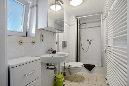 Koupelna v ubytování Bäckerhus - Ferienwohnung 2