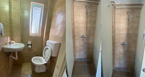 Koupelna v ubytování Lierra Downtown Hostel