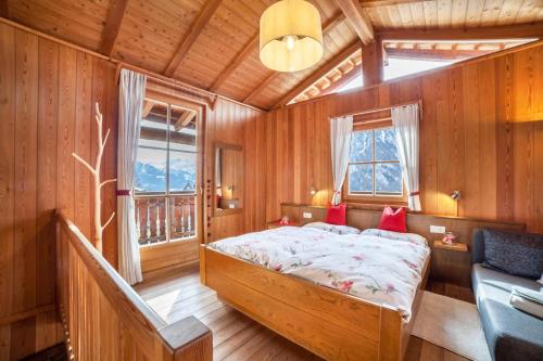 Postel nebo postele na pokoji v ubytování Ferienhaus Waldhof