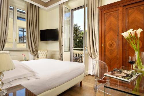 TV a/nebo společenská místnost v ubytování Hotel Kraft