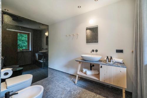 Koupelna v ubytování Mucher Veit