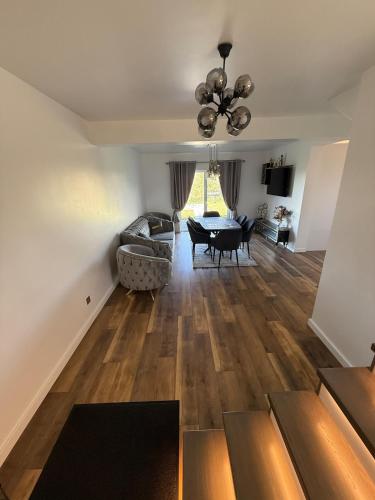 a living room with a couch and a table at Loft21 in Sibiu