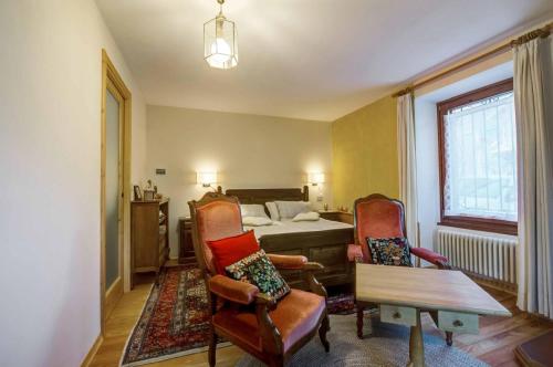 Posezení v ubytování Il Pellegrino