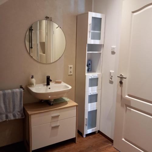 Koupelna v ubytování Hartmannshof