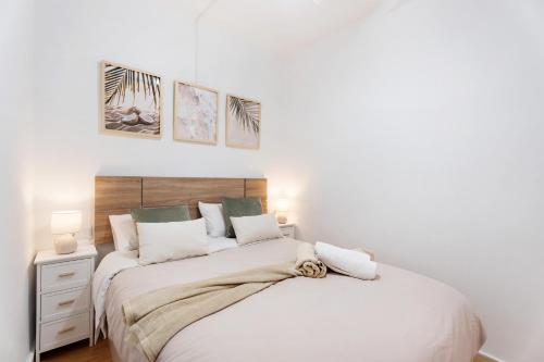 Postel nebo postele na pokoji v ubytování Olas del Atlántico