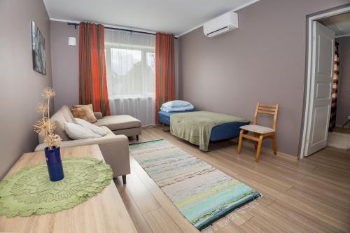 Postel nebo postele na pokoji v ubytování Obinitsa Apartment