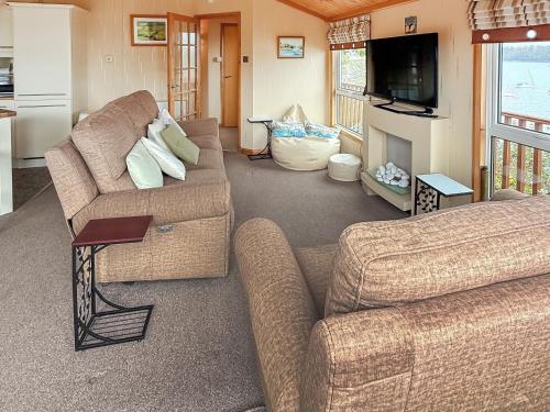 Posezení v ubytování Badger Lodge