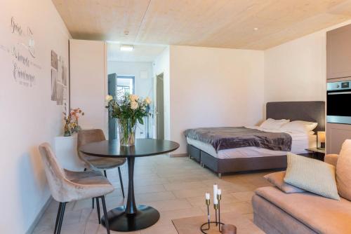 Χώρος καθιστικού στο Aquamarin