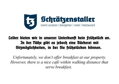 Certifikát, hodnocení, plakát nebo jiný dokument vystavený v ubytování Gasthof Schrätzenstaller