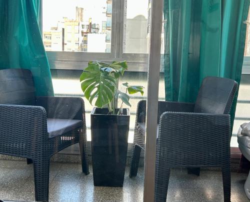 Posezení v ubytování Departamento Moreno