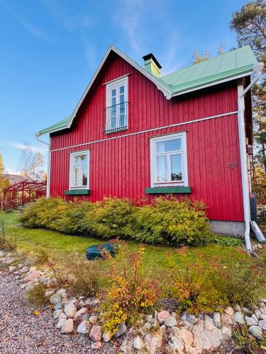 Bygningen som feriehuset ligger i