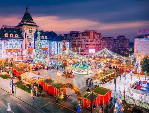 Nespecifikovaný výhled na destinaci Craiova nebo výhled na město při pohledu z apartmánu