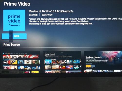 a television screen with a video website on it at Shukla home stay in Jabalpur