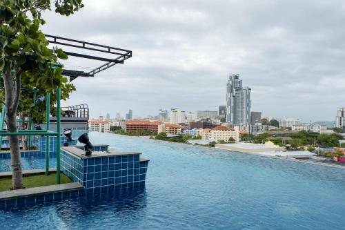 a view of a river from the top of a building at SureStay Plus by Best Western T Pattaya in Pattaya