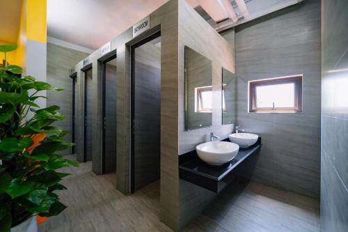 Koupelna v ubytování Ha Giang City Hostel