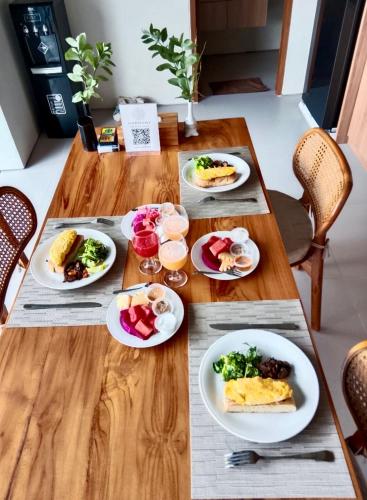 Mad i villaen eller i nærheden