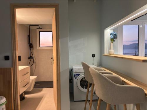 Koupelna v ubytování Anemeli studio