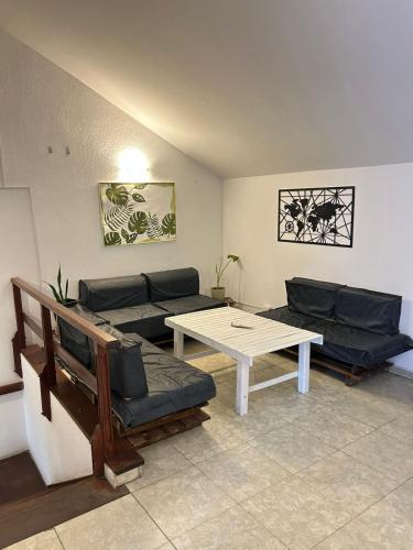Svetainės erdvė apgyvendinimo įstaigoje Central Paz Hostel