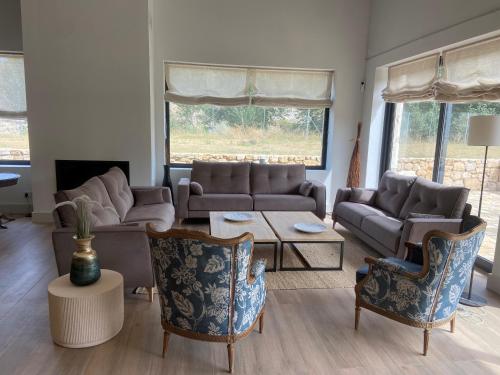 El Molino del Burgo de Osmaにあるシーティングエリア