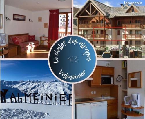 Appartement 6 personnes Valmeinier 1800, centre station & vue pistes
