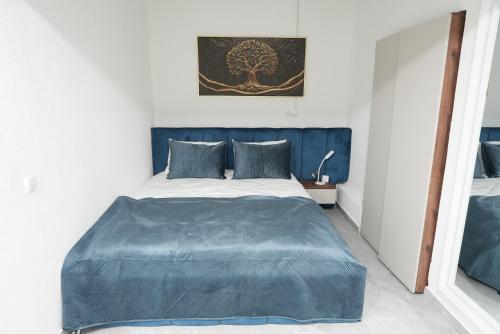 Ένα ή περισσότερα κρεβάτια σε δωμάτιο στο Wohnung IB - Business & Komfort