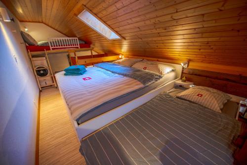 Postel nebo postele na pokoji v ubytování Appartement famille au pied des pistes