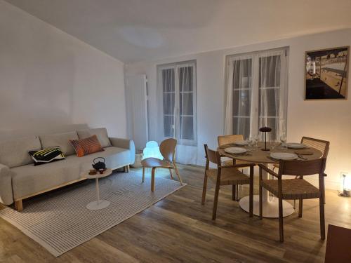 Posezení v ubytování Flower, 3 p, Wifi, Hyper-center, Equipped kitchen