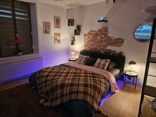 Ένα ή περισσότερα κρεβάτια σε δωμάτιο στο La Phyllade