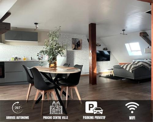 Le Grenier Chic - T3 duplex - Parking privatif