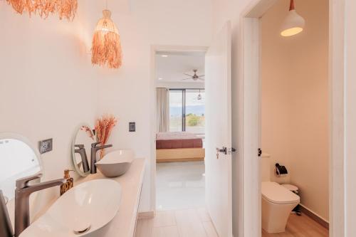 Ένα μπάνιο στο Marvelous 5 bedroom Villa Bliss in Cerritos, Pereira