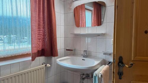 Koupelna v ubytování Birkenhof