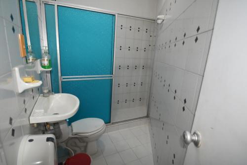 Koupelna v ubytování Hotel Nuevo Tio