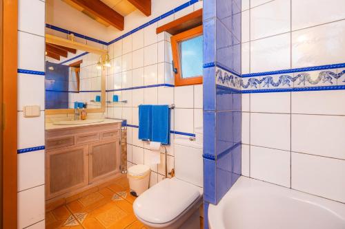 Koupelna v ubytování Finca Ladimora