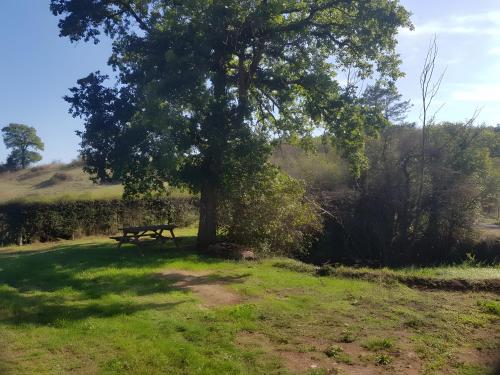 Landskap semula jadi dekat dengan rumah percutian