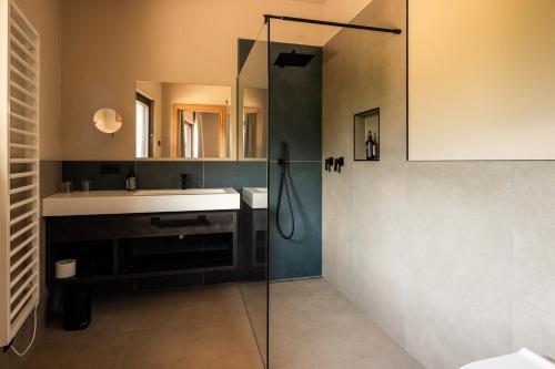 Koupelna v ubytování Apartment Oberhaslerhof