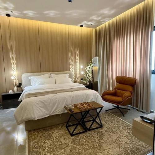 Postel nebo postele na pokoji v ubytování Mesk