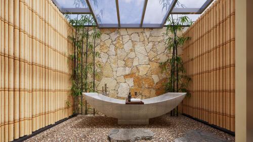 Koupelna v ubytování Amiana Resort Cam Ranh