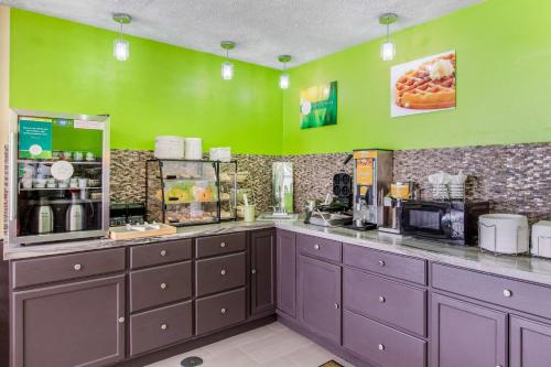 Kuchyň nebo kuchyňský kout v ubytování Quality Inn Grand Rapids Near Downtown