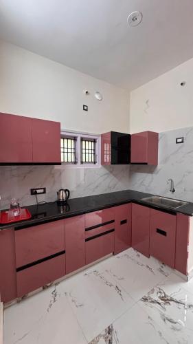 Kuchyň nebo kuchyňský kout v ubytování MK service apartment