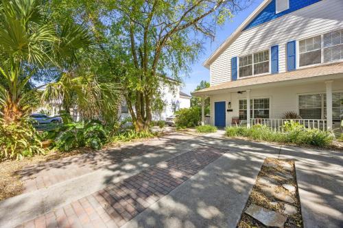 a house with a driveway in front of it at 322 S, 5th Street Unit A townhouse in Fernandina Beach