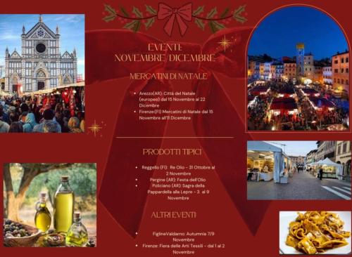 a flyer for an event in a city at Isola Degli Angeli in Figline Valdarno