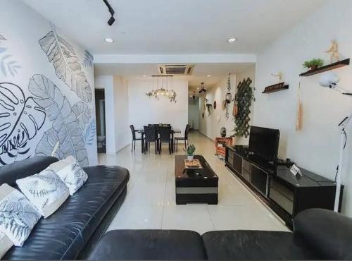 Posezení v ubytování Taragon Puteri Bintang KLCC View Studio Apartment