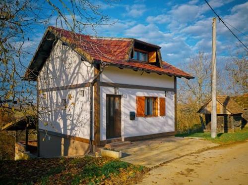 Bygningen som feriehuset ligger i