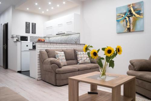 Dapur atau dapur kecil di Gerda Apartment