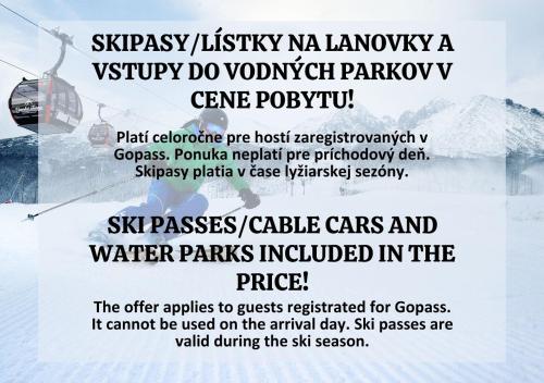a flyer for a skirisky risky a skyrify do at Horská ubytovňa Hrebienok in Smokovce