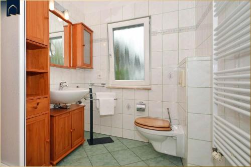 Koupelna v ubytování Ferienhaus Zirchow 1