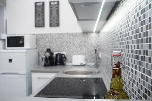 Dapur atau dapur kecil di Gerda Apartment