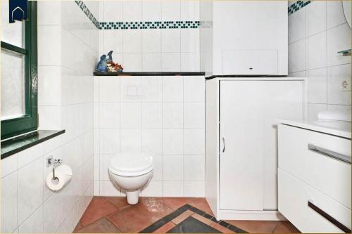 Koupelna v ubytování Ferienhaus Zirchow 2