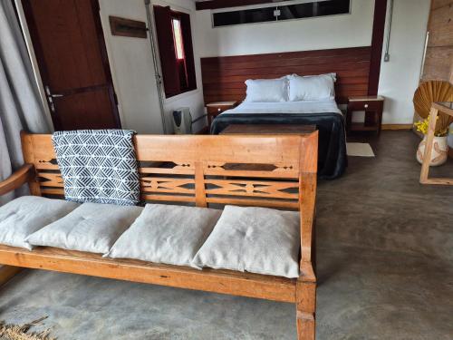 Ένα ή περισσότερα κρεβάτια σε δωμάτιο στο Maria Maria