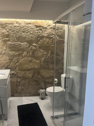 Koupelna v ubytování Candal house